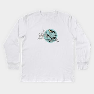 Drawing of birds Kids Long Sleeve T-Shirt